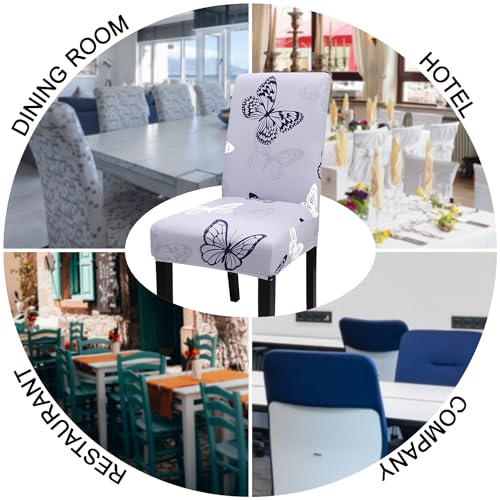 Pattern Chair Covers for Dining Room Set of 4