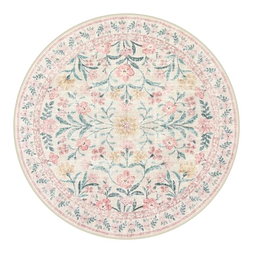 Washable Round Rugs 6ft