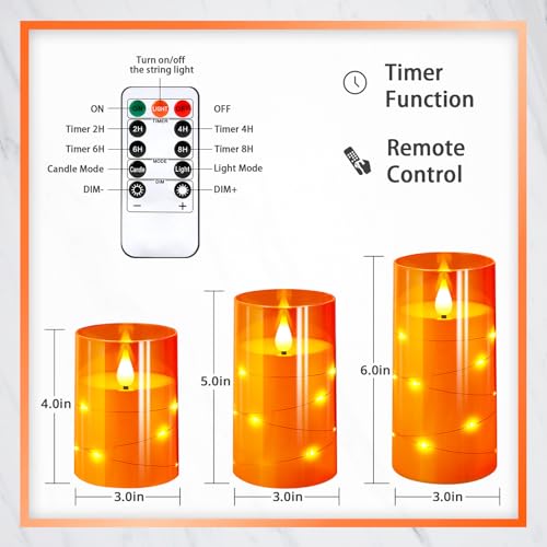 Flameless Candles with Remote Timers