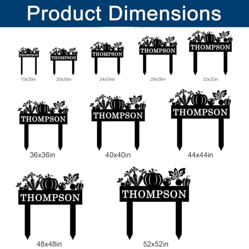 Custom Outdoor Vegetable Garden Metal Stake