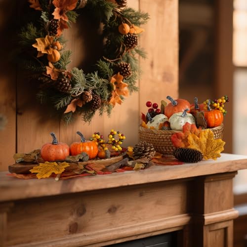51 PCS Artificial Pumpkins (51 Count)