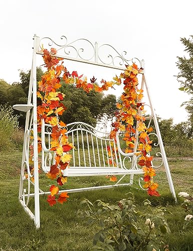 5 Pack Fall Leaves Garland Decorations for Home (5 Count)