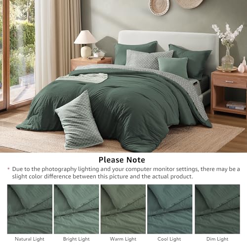 California King Comforter Set 7 Pieces Soft Bed in a Bag King Bedding Set