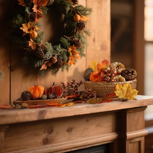 51 PCS Artificial Fabric Pumpkins