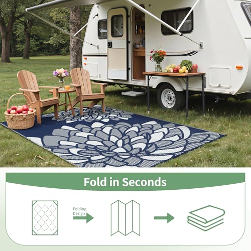 Outdoor Rug Waterproof Plastic Rugs for Patio (54 Sq Ft)