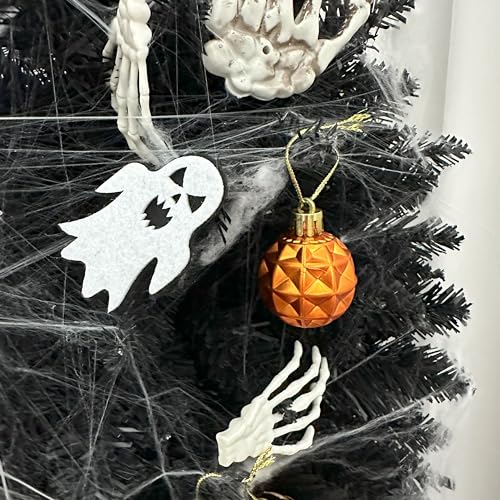 24ct Orange Christmas Ball Ornaments for Tree Decorations (24 Count)