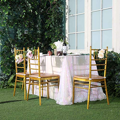 Sequin Tablecloth 50x72 Inch Iridescent Festival Birthday Party