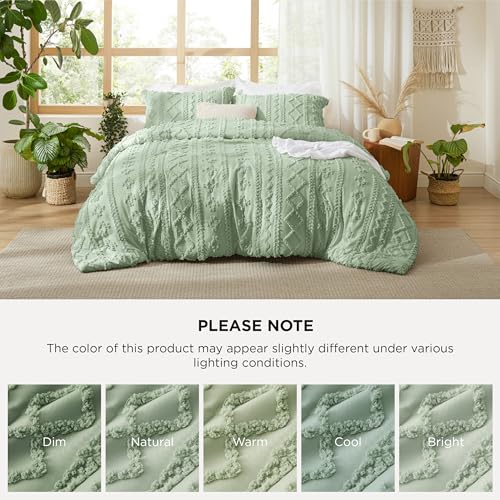 Tufted Boho Comforter Set California King
