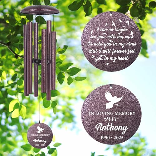 Large Engraving Wind Chime Memorial
