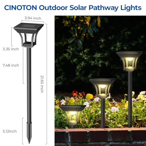 RGBCW Solar Pathway Lights Outdoor (24 Count)