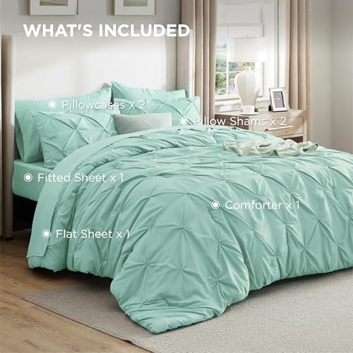 7 Piece Queen Comforter Set & Sheet Set