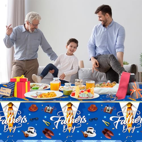 2 Pack Fathers Day Tablecloth (2 Count)