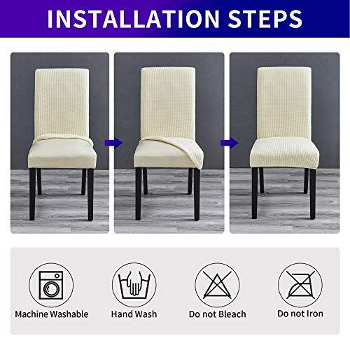 Stretch Chair Covers for Dining Room Set of 4