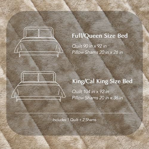 Stripe Channel Luxury Velvet Quilt Set King Size