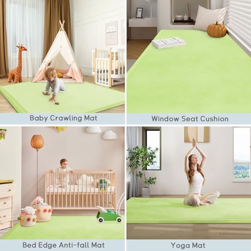 Baby Play Mat for Floor Nursery Muscle Mat Area Rug Playroom Rug 59x79" Elastic Foam 1.3" Thick Crawling Mat for Babies