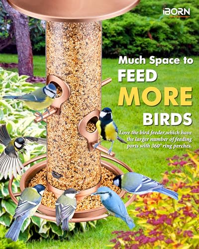Bird Feeders for Outdoors Metal Chew Resistant