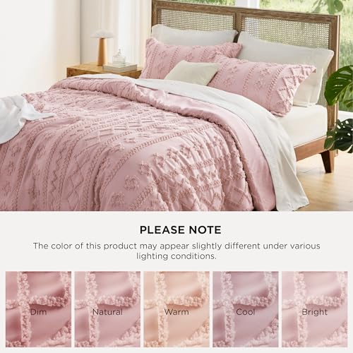 Tufted Boho Comforter Set Twin Size