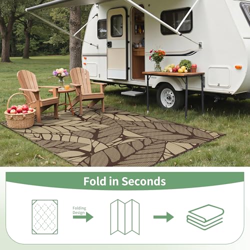 Outdoor Rug Waterproof Plastic Rugs for Patio (54 Sq Ft)