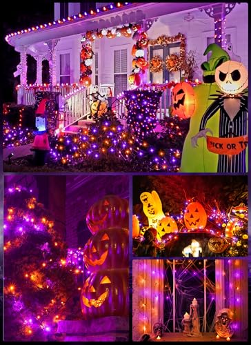 2Pack Solar Halloween Lights Outdoor (80 Foot)