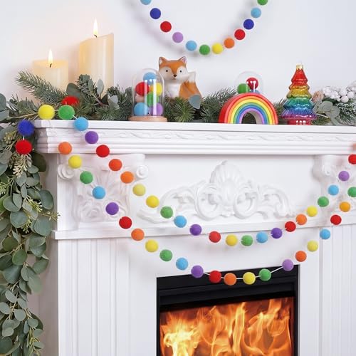 Pom Pom Garland Decorations (2 Count)