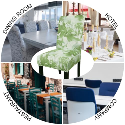 Pattern Chair Covers for Dining Room Set of 6