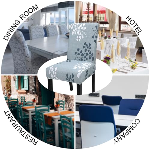 Pattern Chair Covers for Dining Room Set of 6