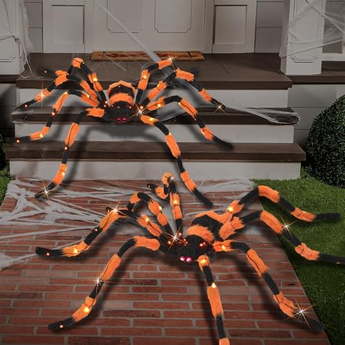 Giant Spider Halloween Decorations (Orange)