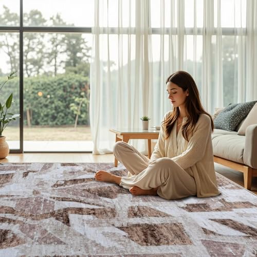 6X9 Area Rugs for Living Room Bedroom (54 Sq Ft)