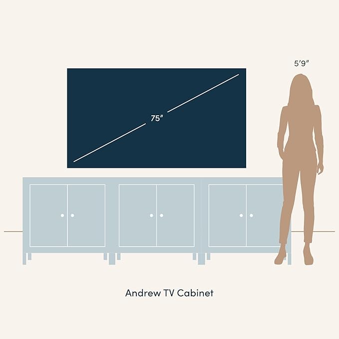 Nathan James Andrew Bohemian TV Stand or Kitchen Sideboard Credenza, Rattan Accent Cabinet with Metal Legs, Light Oak/Matte Black, Set of 3