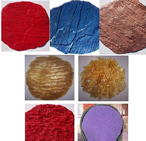 Concrete Masonry Forms Stamp Set - 7 Beautiful 12" Rock Texture Form Stamps, Masonry Form Stamps For Creating Beautiful, Stone Design Stepping Stones, Rock & Boulder Features, Pool Designs, etc.