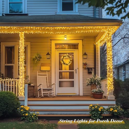 33ft 100 LED Warm White Christmas String Lights for Room Decor (100 Count)