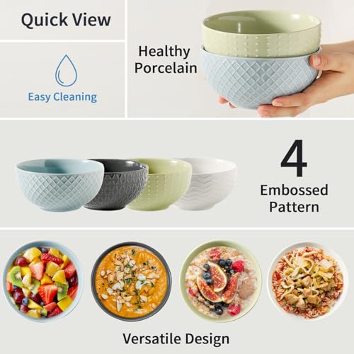 Soup Bowls Cereal Bowls Set of 4 (4 Count)