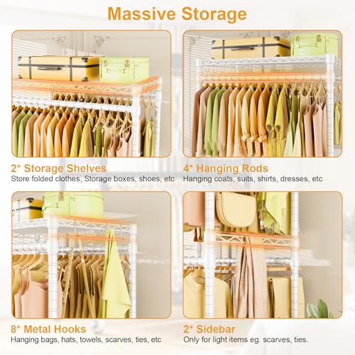 P4 Rolling Clothes Rack