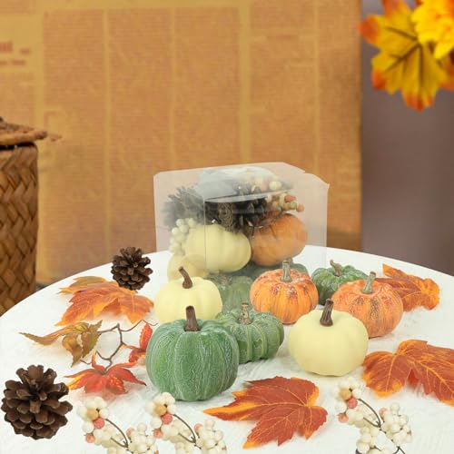 15 PCS Mini Pumpkin Decor (15 Count)