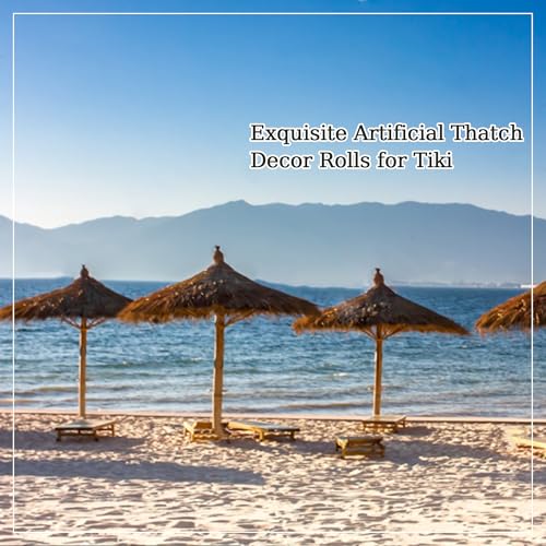 Premium Mexican Style Artificial Palm Thatch Roof Rolls. 5 Lengths