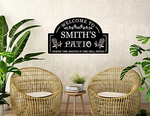 Personalized Metal Patio Sign