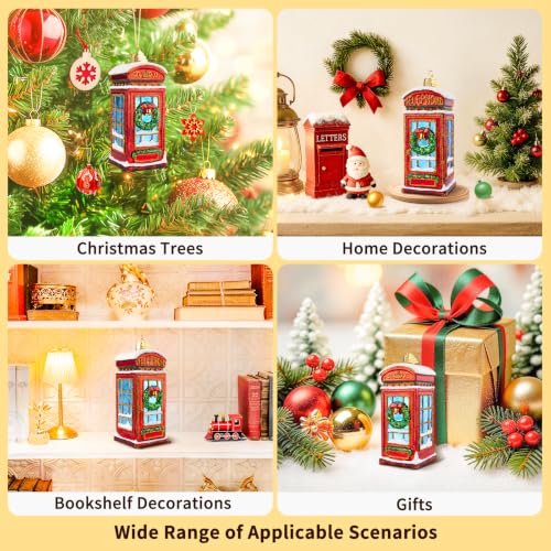 Telephone Booth Christmas Tree Ornaments