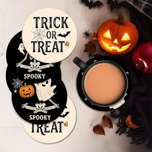 Halloween Coasters for Drinks (6 Count)