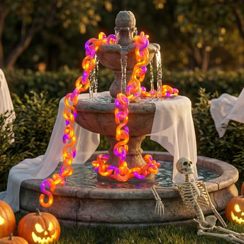 2 Pack 16.4 ft Halloween Chain Lights