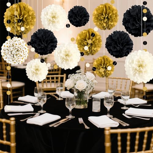 Black and Gold Party Decor