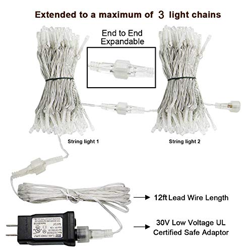 304 LED Curtain Lights Outdoor (9.8 Foot)