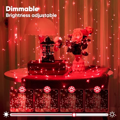 4 Pack 16.4 Ft. Battery Operated Outdoor String Lights with Remote & Timer (4 Count)