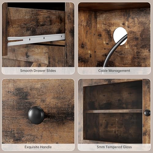 Kitchen Pantry Cabinet with Microwave Stand