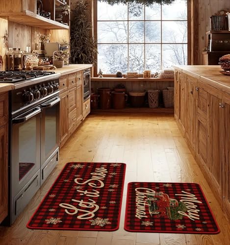 Kitchen Mat Set of 2 (5.55 Sq Ft)