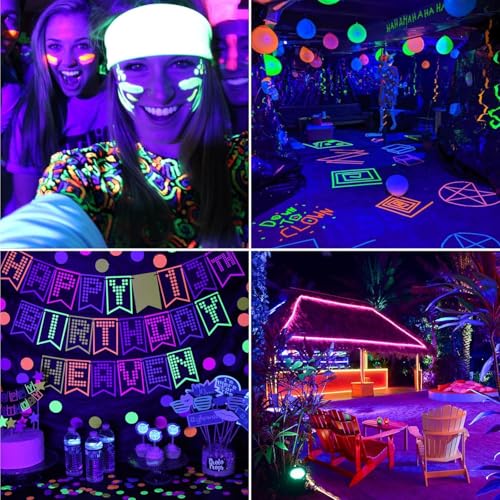 4 Pack 300W Black Lights (4 Count)
