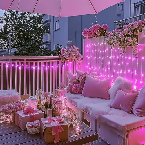 200 LED Pink Lights for Room Decor (66 Foot)