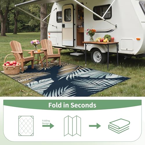 Outdoor Rug Waterproof Plastic Rugs for Patio (54 Sq Ft)