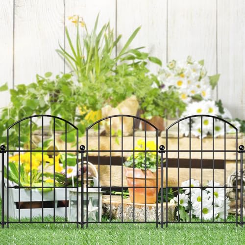 Metal Garden Fence 17 in x 20 ft