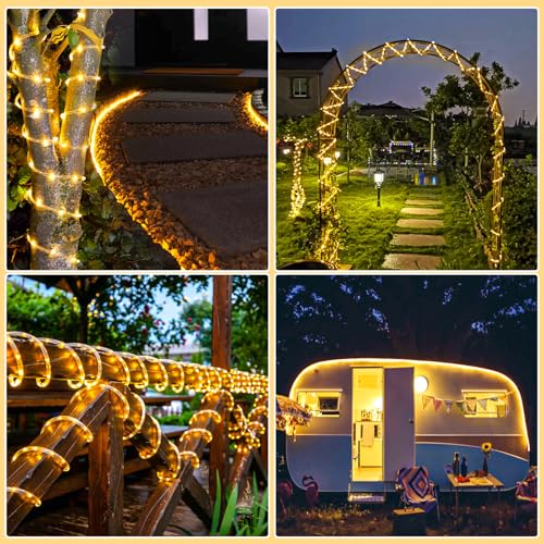 66FT 200 LED Rope Lights for Outside