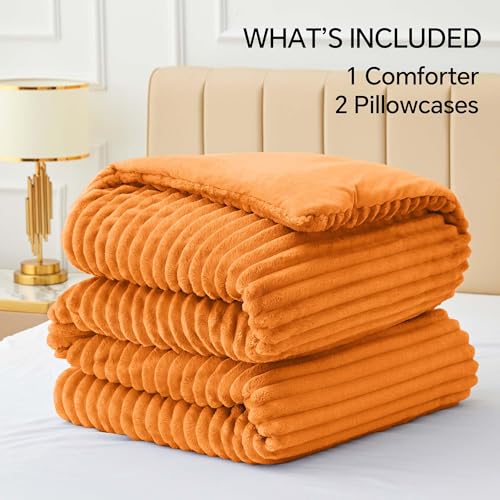 Fleece Full Comforter Set